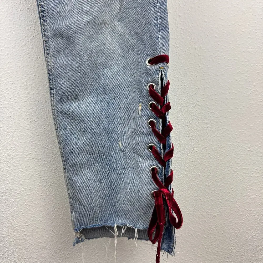 Anthropologie Pilcro Lace Up Jeans - Picture 3 of 6
